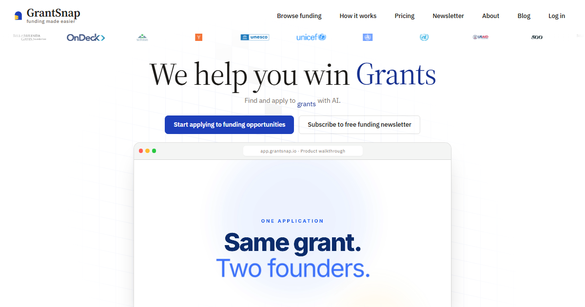 GrantSnap screenshot 1